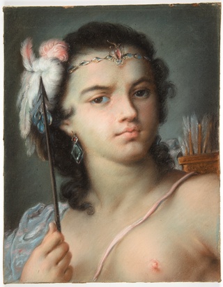 Personification of America, before 1720, Rosalba Carriera, Italian
