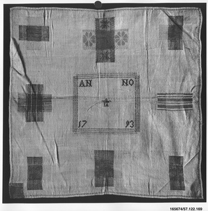 Embroidered darning sampler