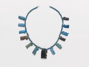 Single-Strand Necklace with Taweret Amulets