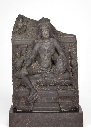 Goddess Hariti Seated Holding a Child, Pala period, 10th/11th century, India, Bihar