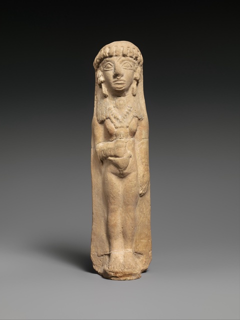 Terracotta woman, ca. 600–480 BCE, Cypriot