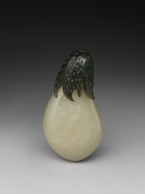 Snuff Bottle in the Shape of an Eggplant