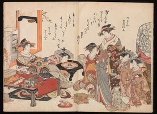 A New Record Comparing the Handwriting of the Courtesans of the Yoshiwara, 1784, Kitao Masanobu (San