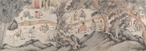 Gathering at the Orchid Pavilion, 1560, Qian Gu, Chinese