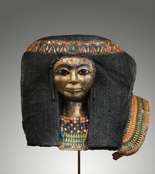 Funerary Mask of a Woman, ca. 1427 B.C.–1390 B.C, New Kingdom, Egypt
