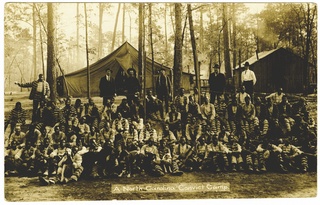 Picture postcard of a North Carolina Convict Camp, ca. 1910, American