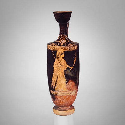 Terracotta lekythos (oil flask)