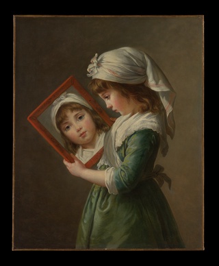 Julie Le Brun (1780–1819) Looking in a Mirror, 1787, Élisabeth Louise Vigée Le Brun, French