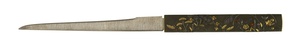 Kozuka with Autumn Flowers and Hidden Shunga Scene