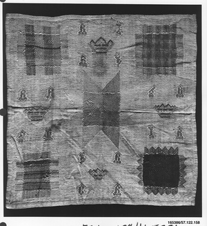 Embroidered darning sampler