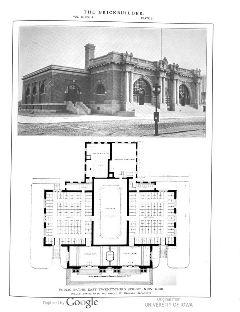 “Plate 51,” The Brickbuilder, Vol. 17, No. 4, 1908, p. 88, Rogers and Mason. Hathi Trust, Public Dom