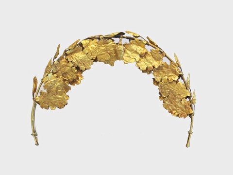 Gold funerary wreath, 1st–2nd century CE, Unknown, Roman