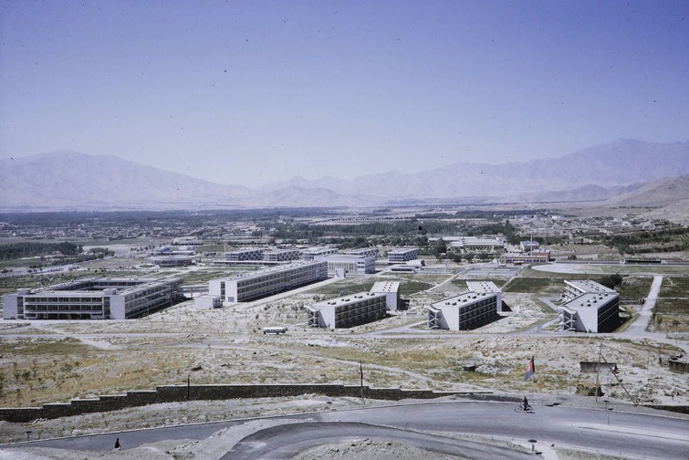 A view of the newly Soviet built Polytechnic University campus, Harrison Forman, 1969
