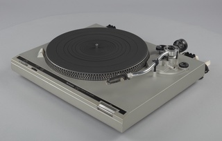 Turntable used as part of a DJ setup, 1970s, Technics, Japanese