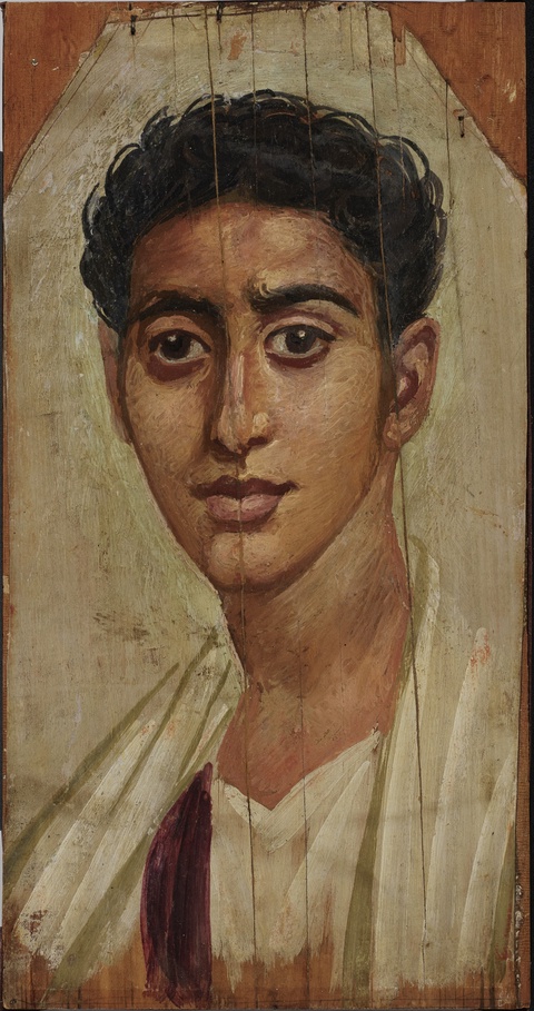 Panel Portrait of a Man, late 1st century CE (Roman Imperial), Unknown, Roman-Egyptian