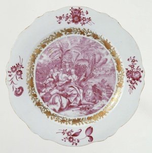 Plate with an allegory on the Dutch East India Company